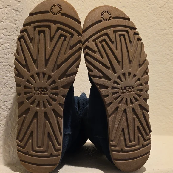 UGG Navy Suede Boots - Picture 6 of 8